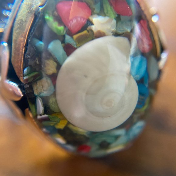 Brand New 925 Sterling Sliver Unique Men's Ring with Genuine Stones - Picture 9 of 11